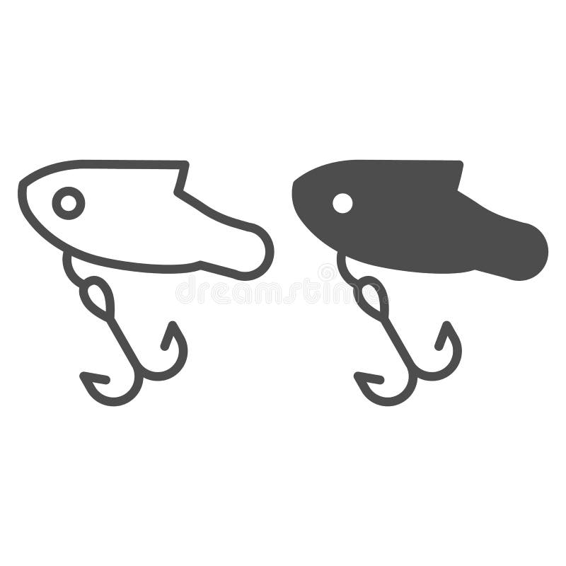 Angling Outline Set. Creative Icons: Fishing Reel, Rod Pod