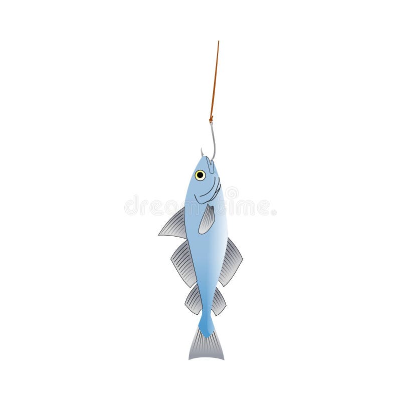 Illustration of a Fish on White Background Stock Vector - Illustration ...