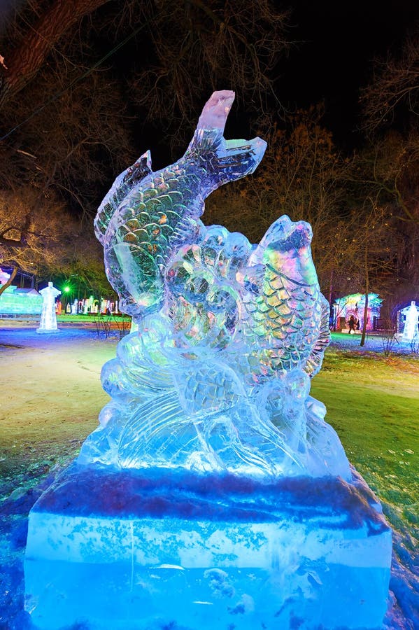 The fish ice-lantern festival