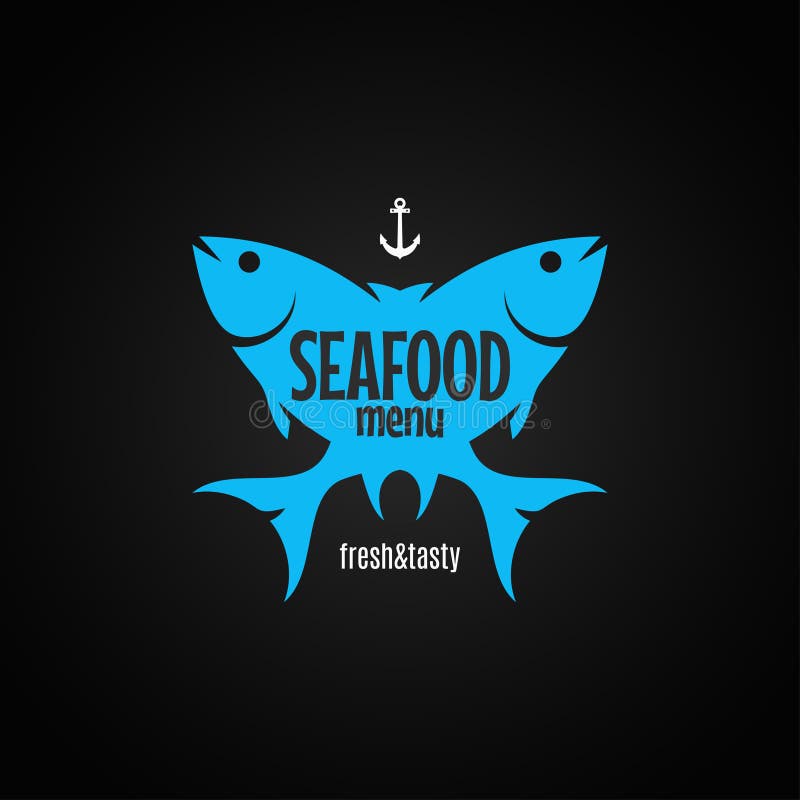 Logo with golden fish stock vector. Illustration of logo - 34504179