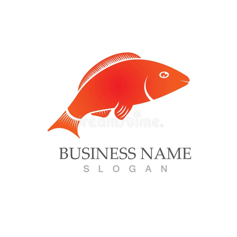 Fish Logo Template. Creative Vector Stock Vector Illustration of
