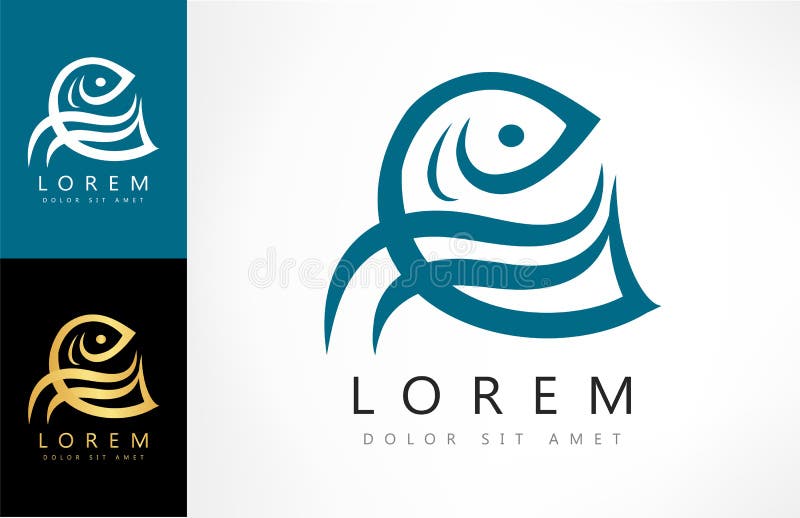 Fish Logo Stock Illustrations – 120,720 Fish Logo Stock