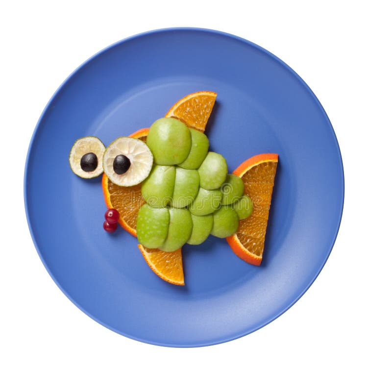 Fish, Made from Fruits and Vegetables Stock Photo Image of fish