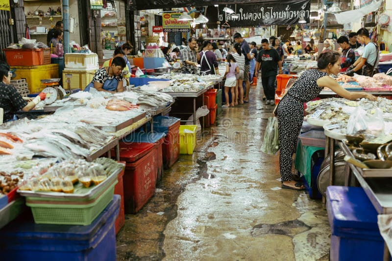 Fish Stall At The Chawri Bazar In Delhi, India Editorial ...