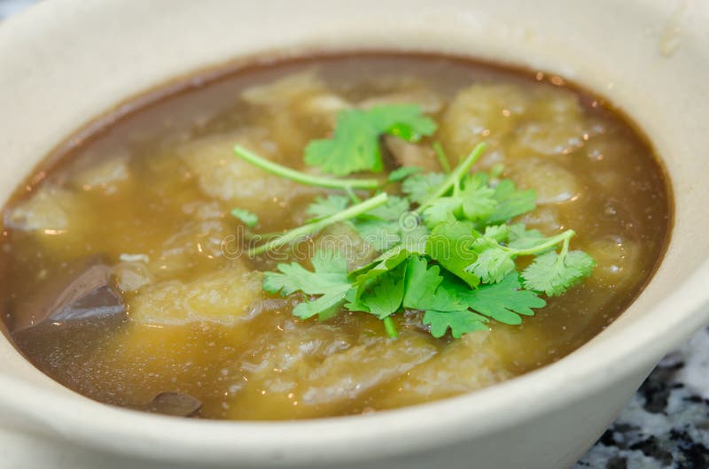 Fish maw soup stock image. Image of meal, breakfast - 106704007