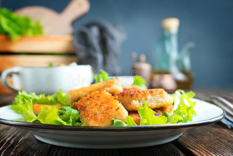 Fish nuggets stock photo. Image of filet, diet, grilled - 146015754