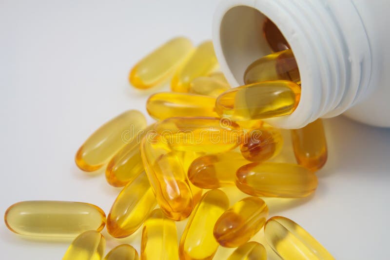 Fish oil capsules stock photo. Image of prescription 80462076