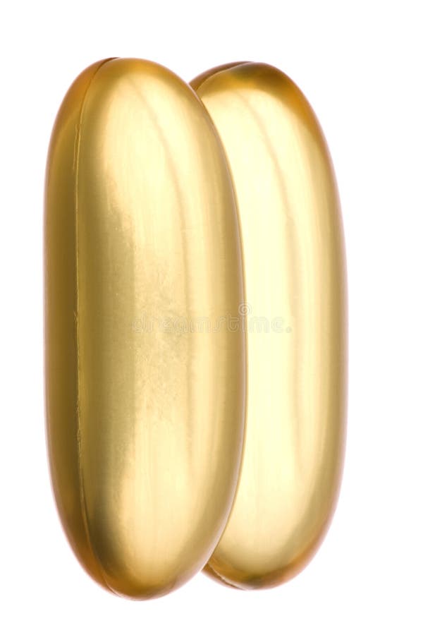 Fish Oil Capsules Macro Isolated Stock Image Image of heal, medical