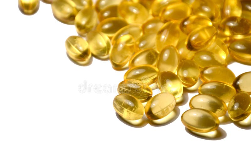 Fish oil gel capsules stock image. Image of vitamin, advantage 55220585
