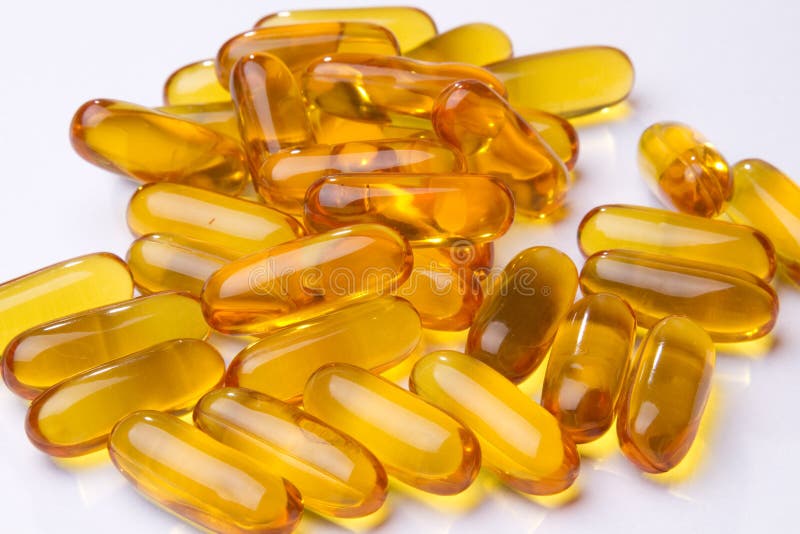 Fish oil health capsules