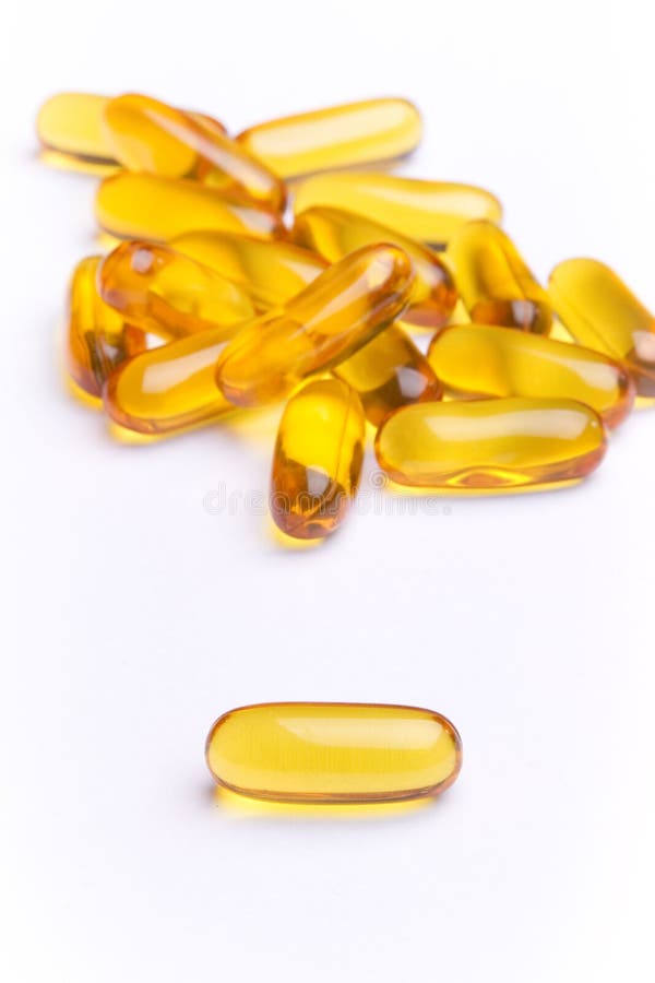 Fish oil health capsules