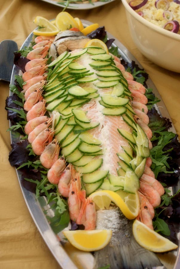 Fish Seafood Buffet stock photo. Image of dinner, catering 14341324