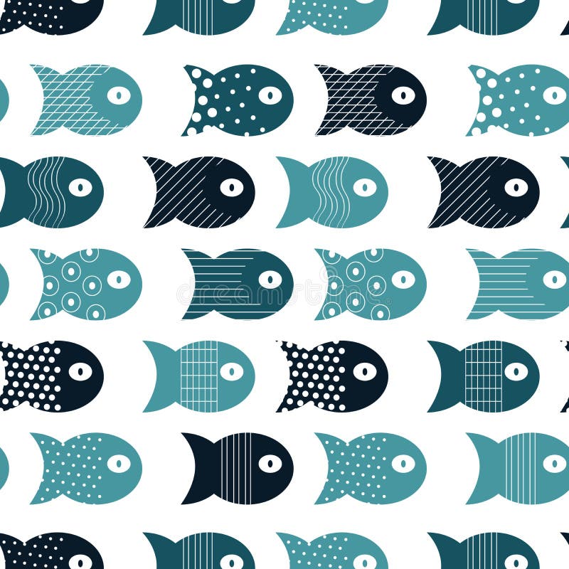 Fish seamless pattern for fabric textile design, pillows, wallpapers,cloth,bags,scrapbook paper. vector illustration Fish seamless pattern for fabric textile design, pillows, wallpapers,cloth,bags,scrapbook paper. vector illustration
