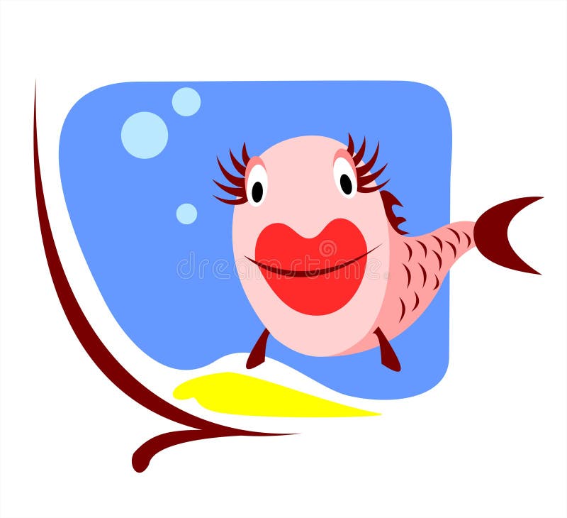 Stylized Small Fish Stock Illustrations – 433 Stylized Small Fish