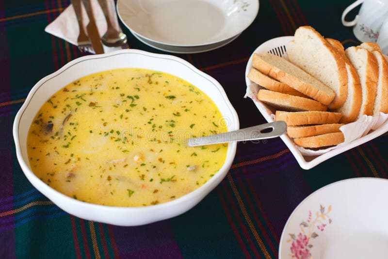 Russian fish soup stock image. Image of dishware, background 27328883