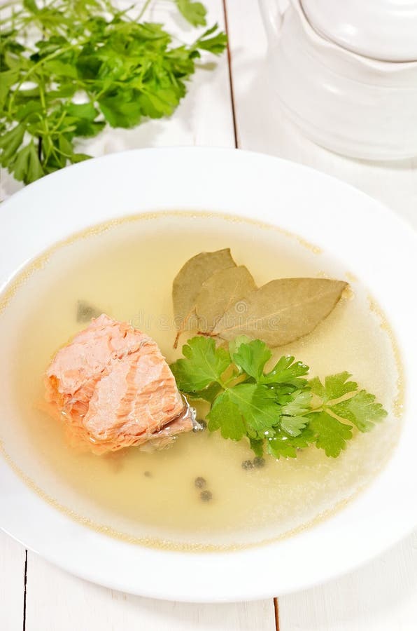 Russian fish soup stock image. Image of dishware, background 27328883