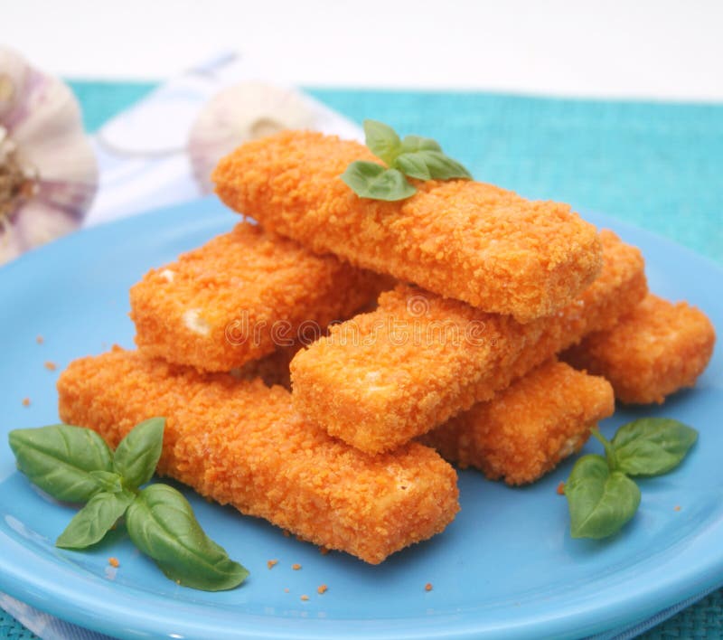 Fish sticks stock image