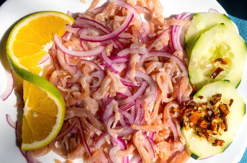 Fish Strips Prepared in Ixtapa Zihuatanejo Mexico Stock Photo Image