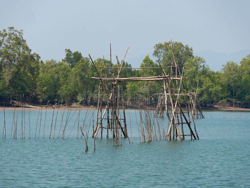 Fish trap on Kala Island, Myanmar