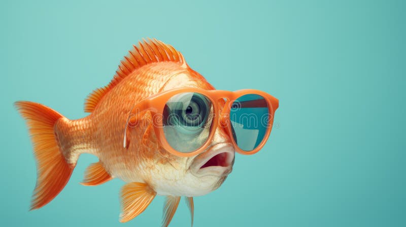 Cool Fish Wearing Sunglasses Stock Illustrations – 123 Cool Fish