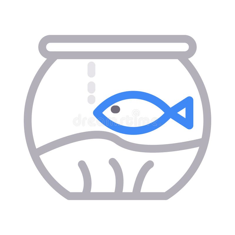Fishbowl Icon On White Background. Simple Element Illustration From