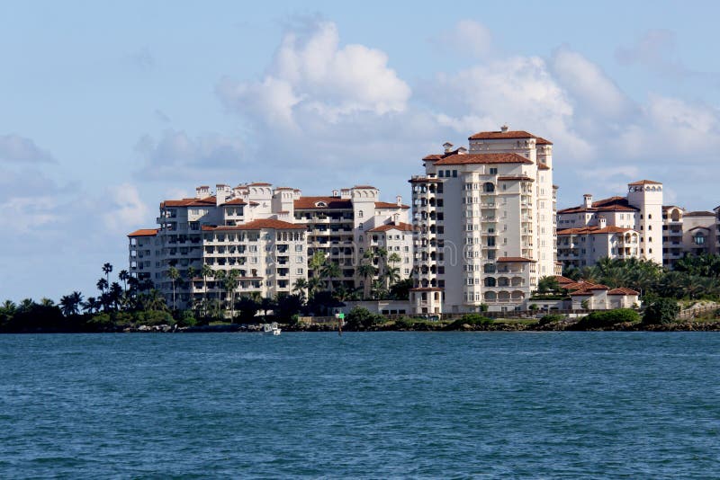 Fisher Island Miami Condos stock photo. Image of destination 11510214