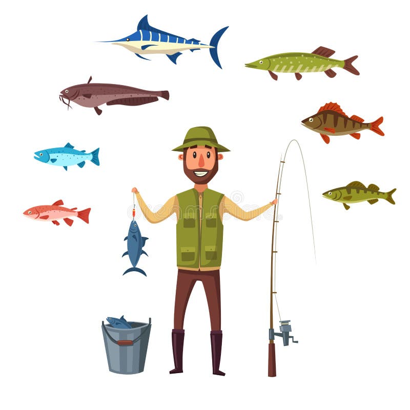 Fisher Man Stock Illustrations – 5,613 Fisher Man Stock