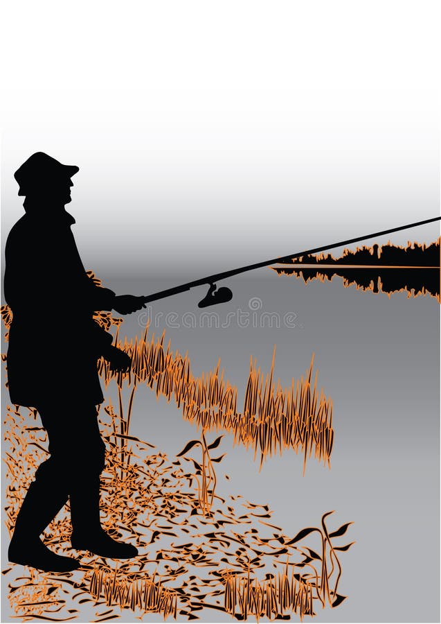 Fisherman royalty free illustration