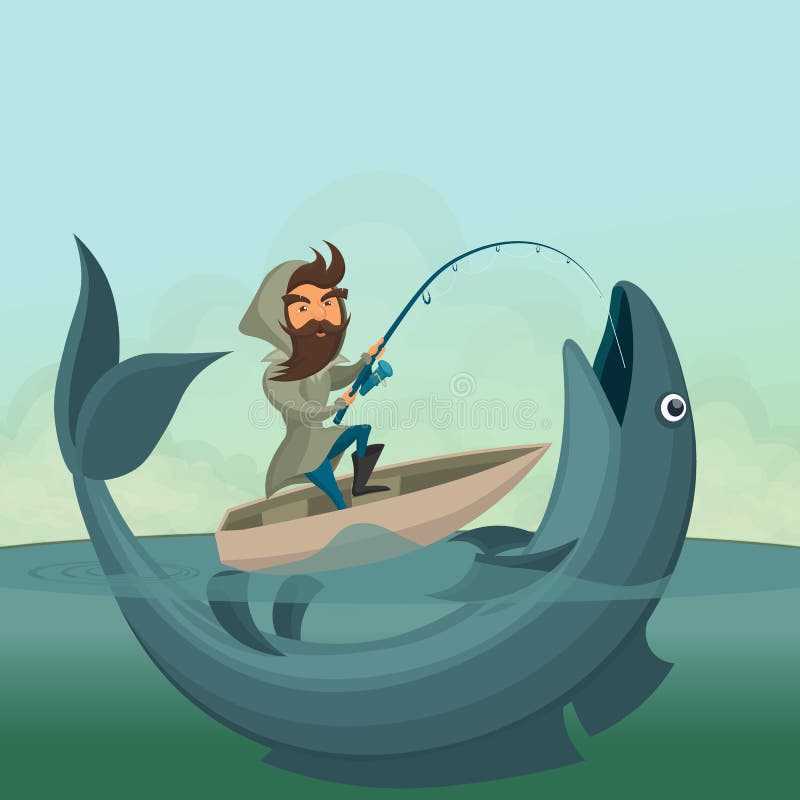 Fisherman Catch Fish Stock Illustrations – 28,710 Fisherman Catch Fish  Stock Illustrations, Vectors & Clipart - Dreamstime