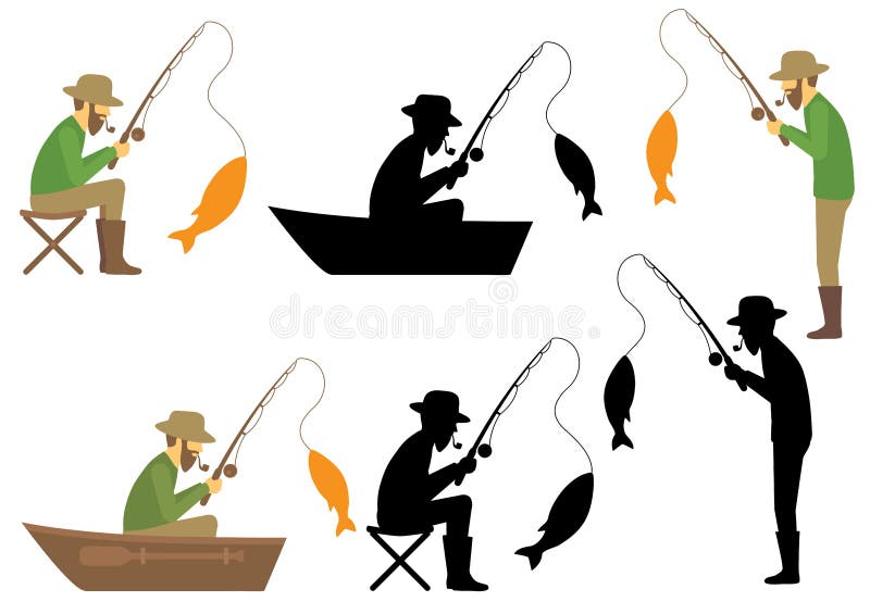 Fisherman royalty free illustration Fisherman royalty free illustration