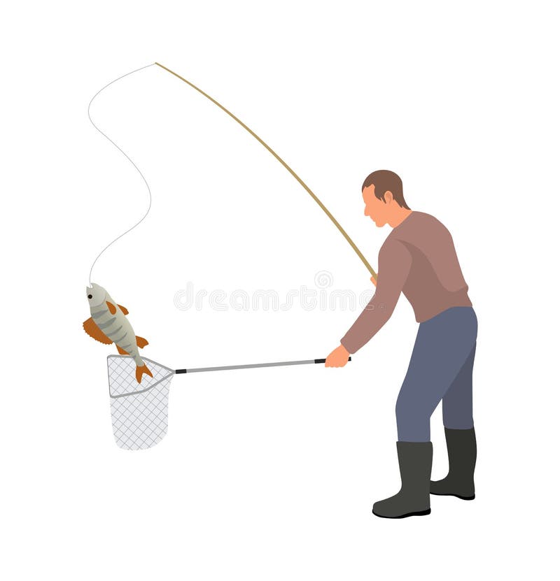 Cartoon Fishermen Net Stock Illustrations – 351 Cartoon Fishermen