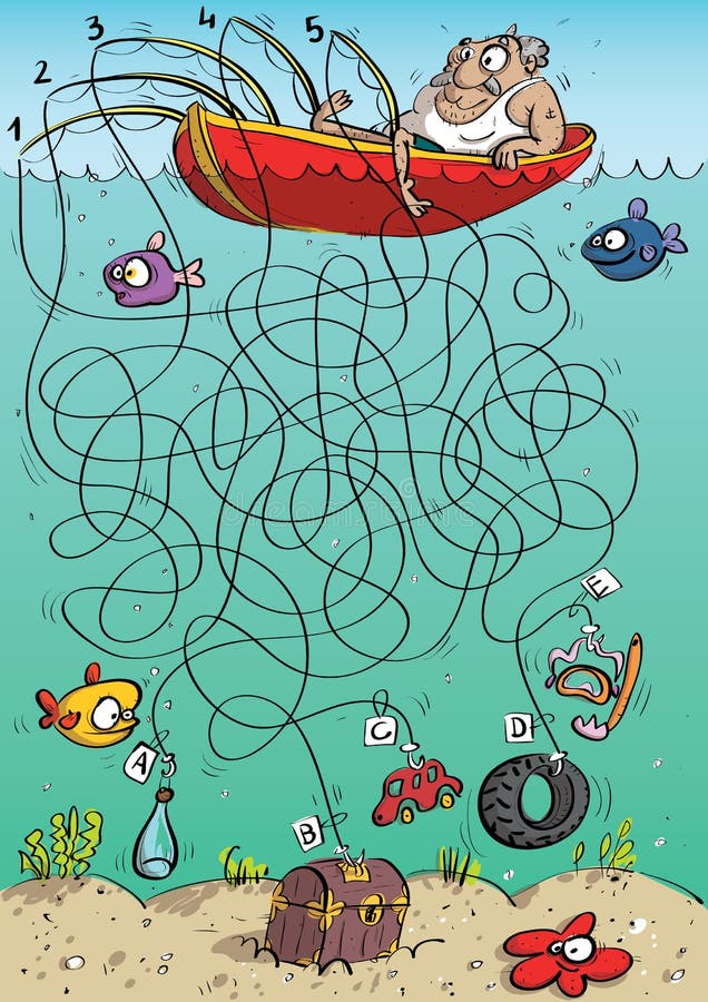 Free Online Maze Games for Toddlers: Fish