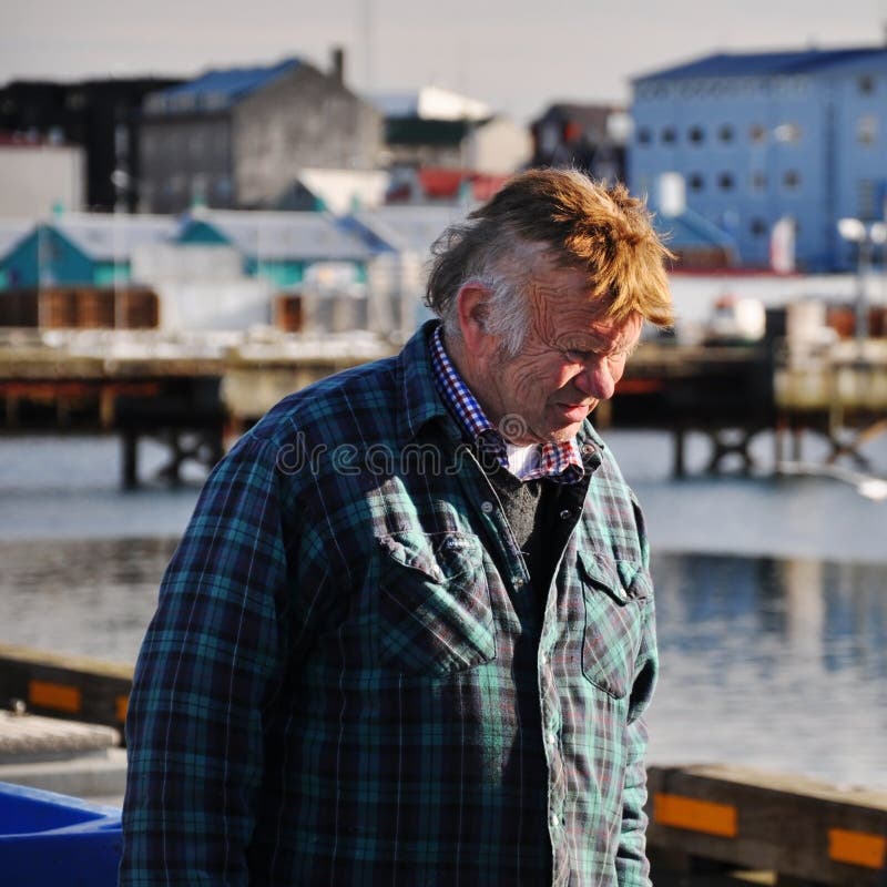 Fisherman in Reykjavik Harbor, Iceland Editorial Image Image of fish