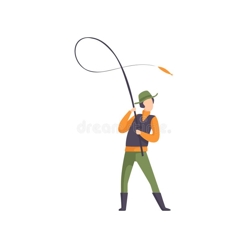 Fisherman Throwing Stock Illustrations – 85 Fisherman Throwing