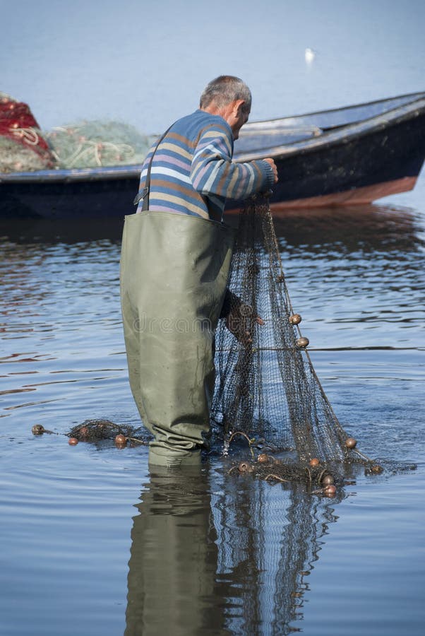 Fisherman at work royalty free stock photo Fisherman at work royalty free stock photo