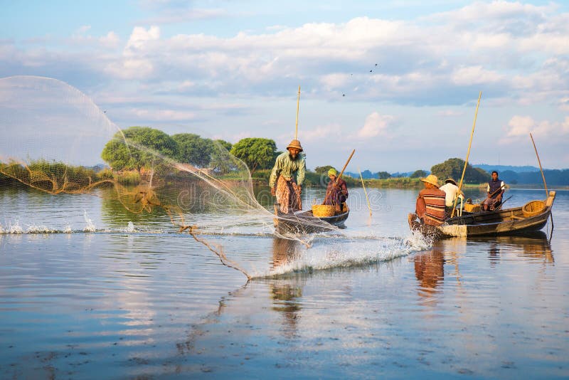 Fishermen Catch Fish December 3, 2013 Editorial Stock Image Image