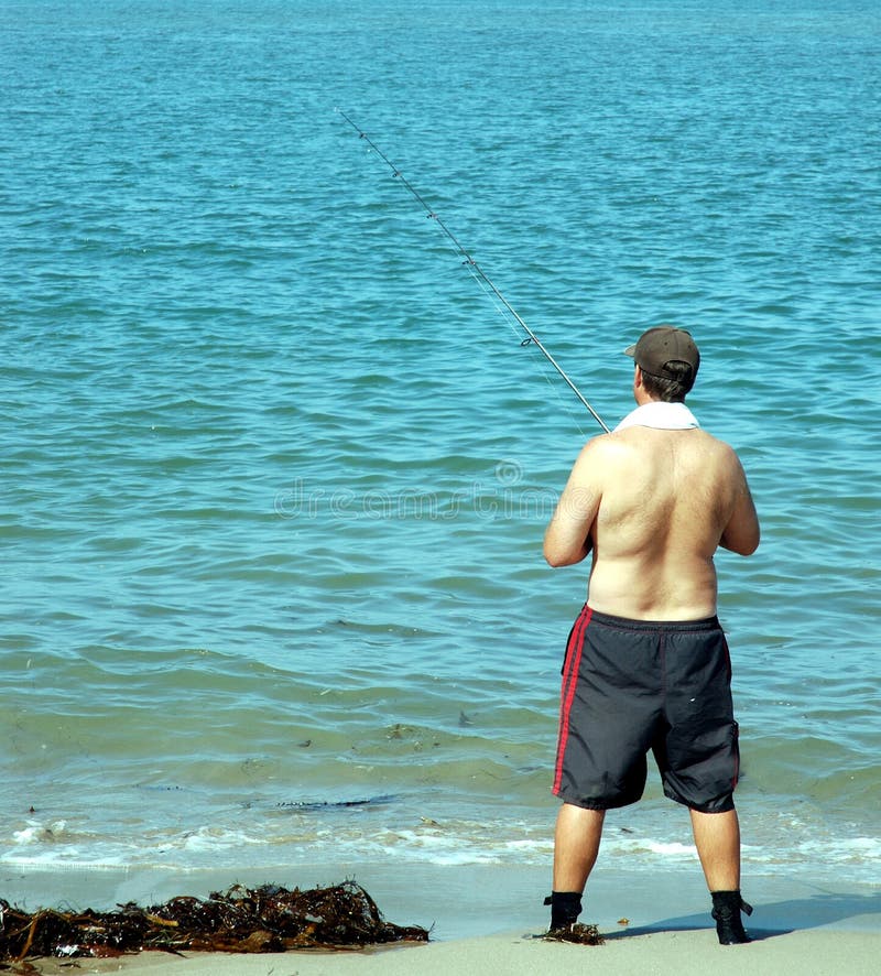 Fishermen with scar on his back