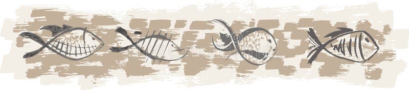 Fishes vector illustration