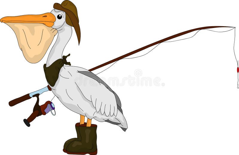 Vector - pelican bird like fish hunter. Vector - pelican bird like fish hunter