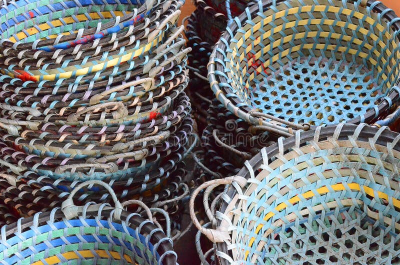 Fishing Basket Full of Days Catch of Small Fish on Nilaveli Beach in ...