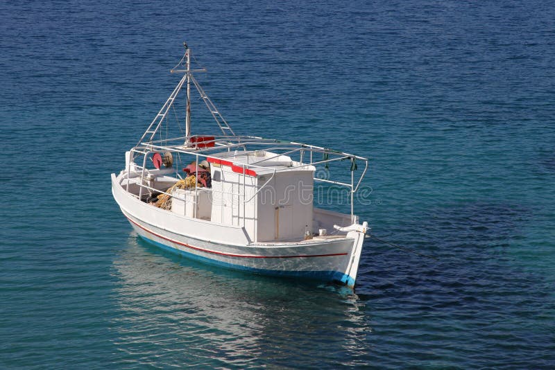 Fishing boat in the Aegean Sea stock photos Fishing boat in the Aegean Sea stock photos