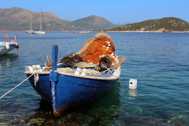 Fishing boat in Dalmatia, Croatia