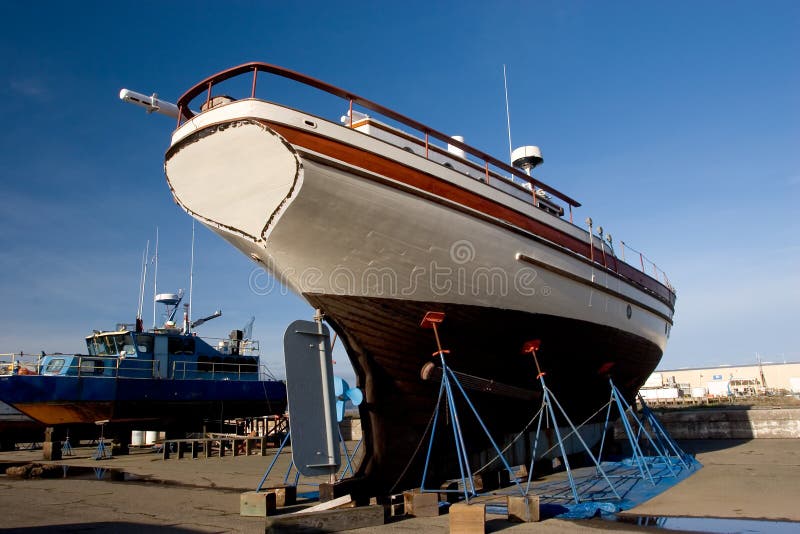 Fishing Boat, Dry Dock 2 Royalty Free Stock Images Image 496039
