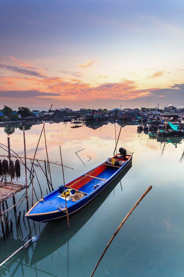 Traditional Fishing Village, Penang, Malaysia Stock Image 