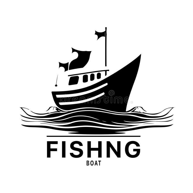 Fishing Boat Logo Design Image for Sea Transportation and Barge Boat ...