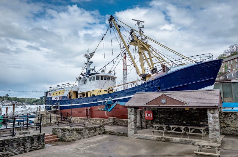Polruan Boatyard in Cornwall Stock Photo Image of sightseeing, united