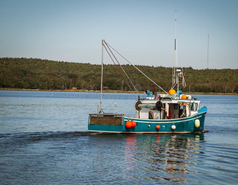 Fishing boat nova scotia stock image. Image of canada 73012957