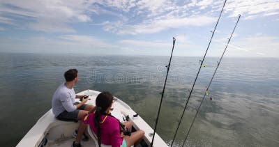 Fishing from Boat - People Going Fishing with Fishing Rod on Open