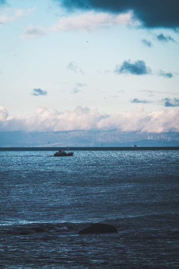 Fishing Boat In The Sea Under The Clouds Stock Photo Image Of Fishing Ocean Fishing Boat In The Sea Under The Clouds Stock Photo Image Of Fishing Ocean