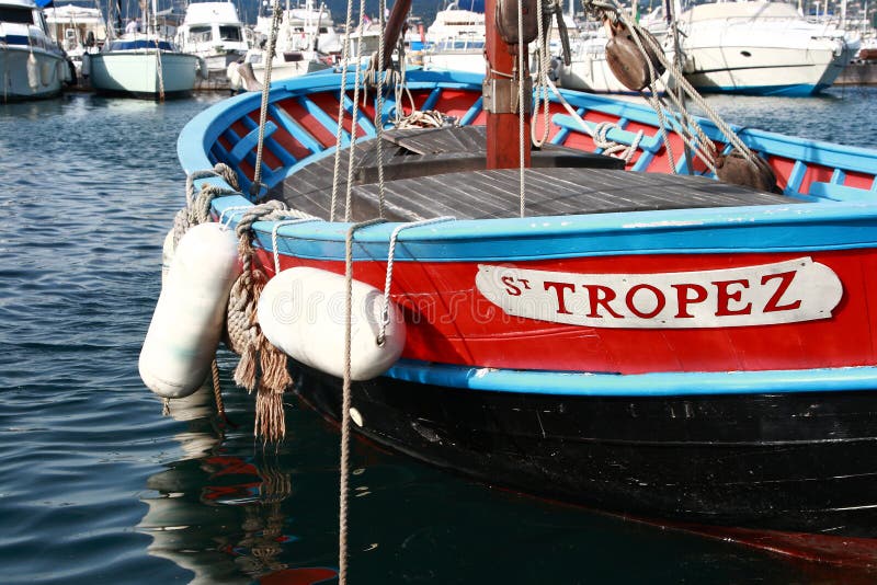 Fishing Boat in St Tropez stock photo. Image of dazur - 29427706